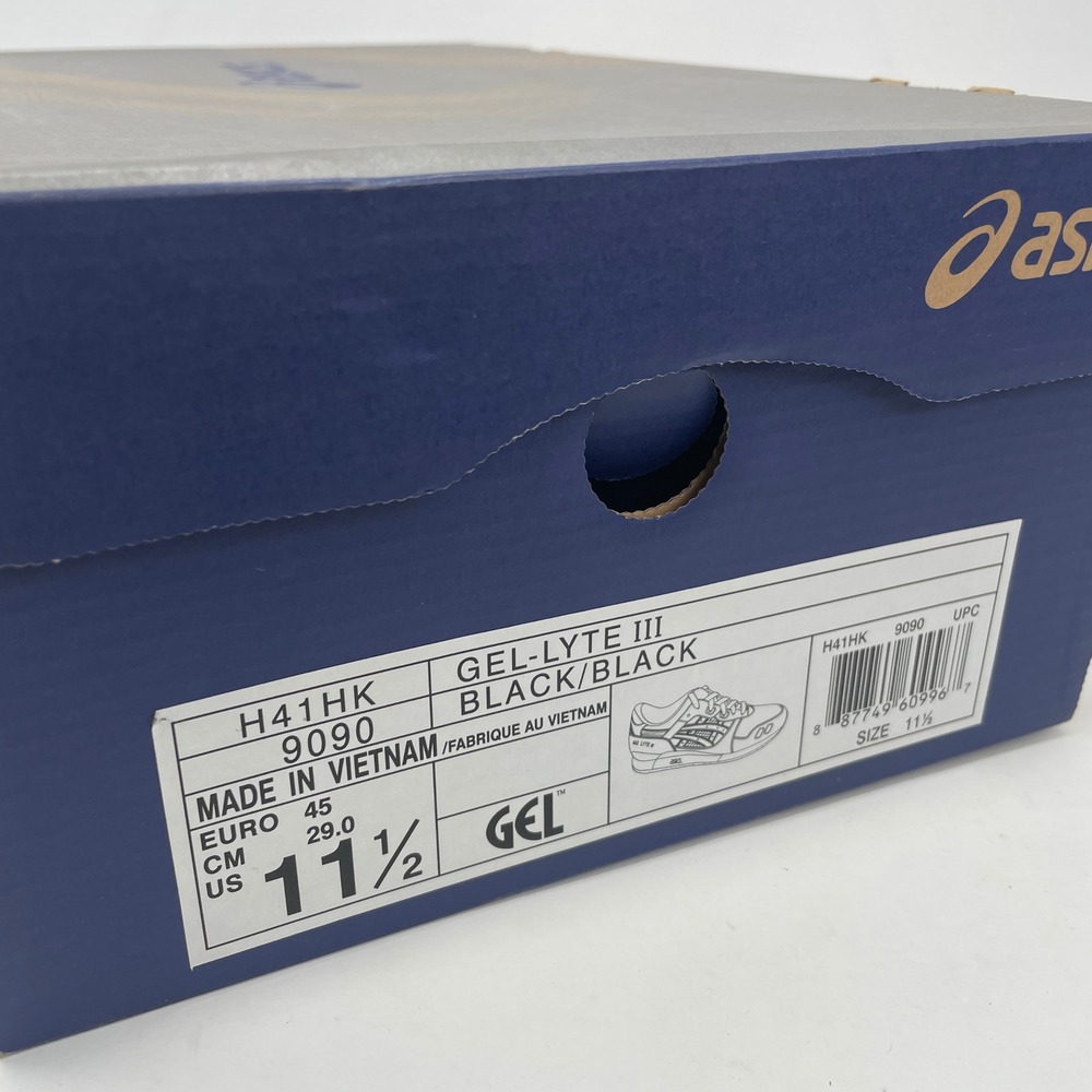 Asics Gel-Lyte III Kith Grand Opening Men Black Leather Sneakers H41HK Size 11.5 - Picture 8 of 9